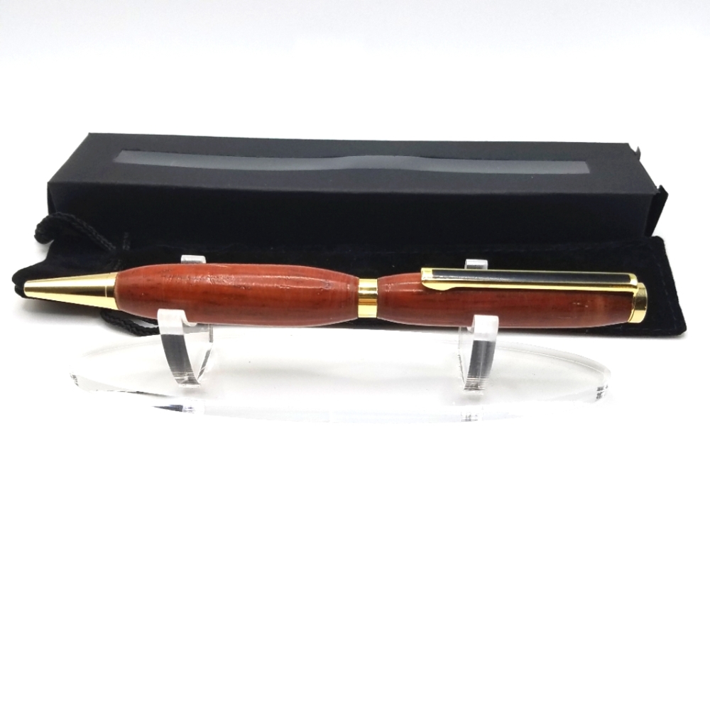 Hand Crafted Cherry Wood and Chrome Fittings Writing Pen